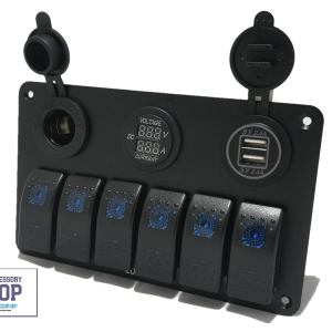 Switch Panel Marine Boat 12v 3 or 6 Gang Panel