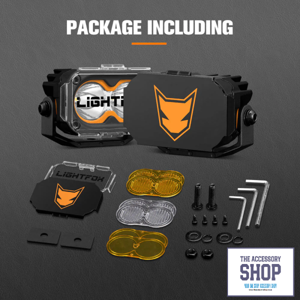 LIGHTFOX Pair 3inch Cygnus-2 Osram LED Pod Lights 1Lux@280m 2,026LM - Image 2