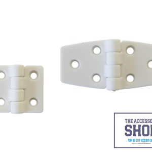 Door hinge white nylon Marine