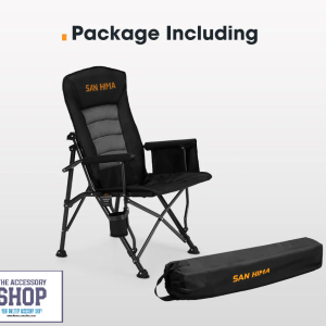 Camping Chair Luxury Folding Portable Thick Padding With Storage Bag- San Hima
