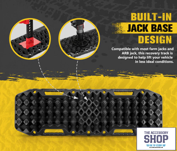 Recovery Tracks Sand Track with Jack Base 10Ton Red or Black (Pair) - Image 3