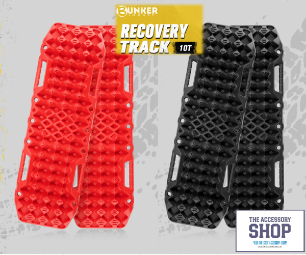 Recovery Tracks Sand Track with Jack Base 10Ton Red or Black (Pair)