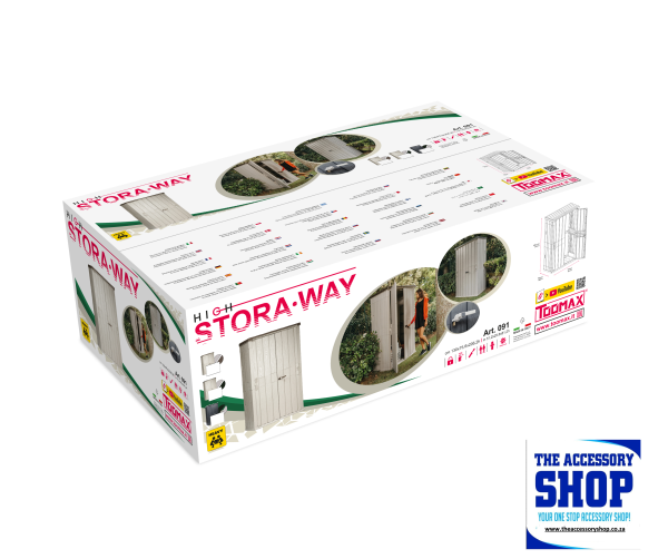 Shed Garden Tool chest High Stora Way -1670L -Toolmax - Image 5