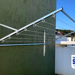 Wash Line, Folderable Galvanized 2m or 3m in length