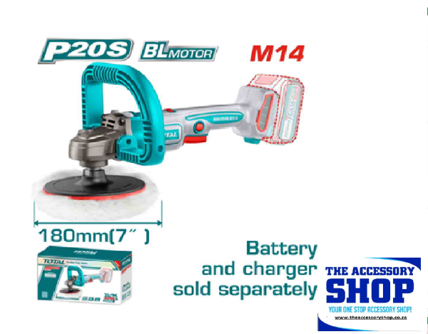 Polisher Cordless Total Tools ( No Battery & Charger) TAPI2018