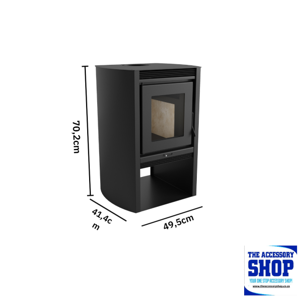 Fireplace Graphite 690 Metávila Dual Combustion Heater 8kw LK's - Image 2