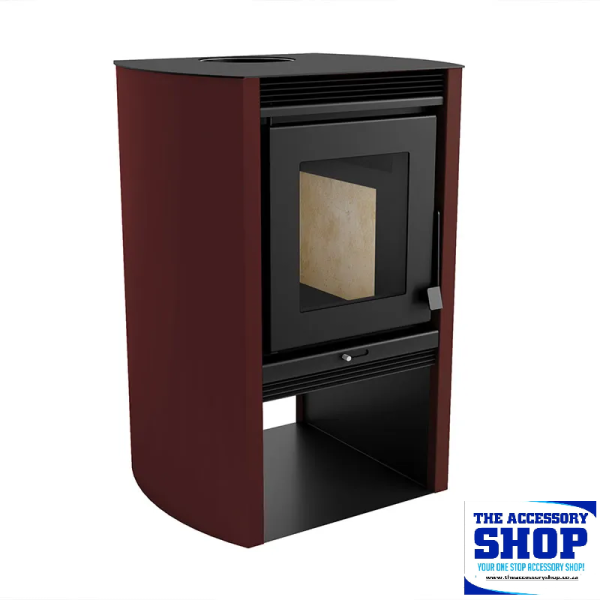 Fireplace Red Graphite 690 Metávila Dual Combustion Heater 8kw LK's