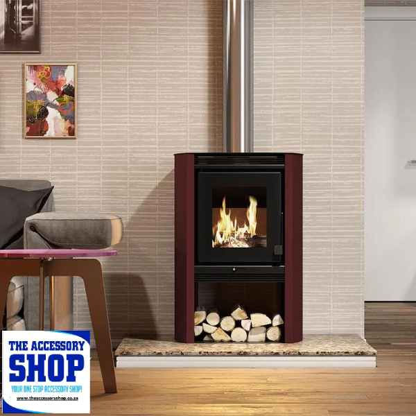 Fireplace Red Graphite 690 Metávila Dual Combustion Heater 8kw LK's - Image 2