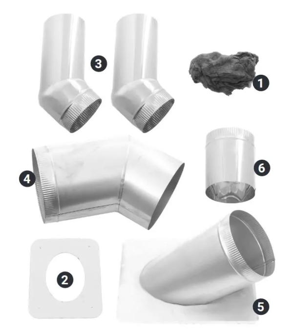 Flue Kit Horizontal Metávila (150mm) LKs