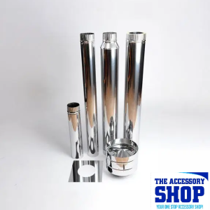 Flue Kit Vertical 125mm 430 Stainless steel LKs