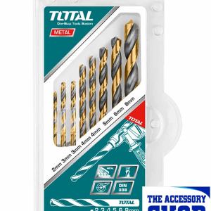 Drill Bits Set 6 Pcs HSS Twist Total Tools TACSD0801