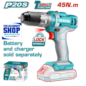 Drill Impact Lithium-Ion Cordless 10mm Chuck Torque Settings: 18+1+1 Total Tools