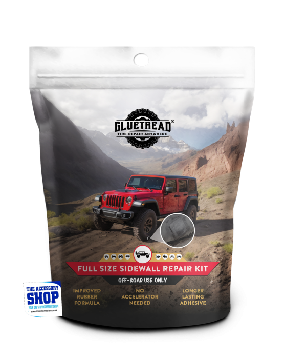 GlueTread Full-Size Sidewall Kit Puncture Repair Kit