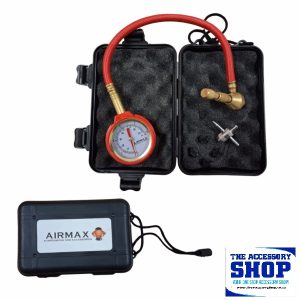 Tyre Pressure Gauge and EZ Deflator Removes valve core for fast deflation Airmax