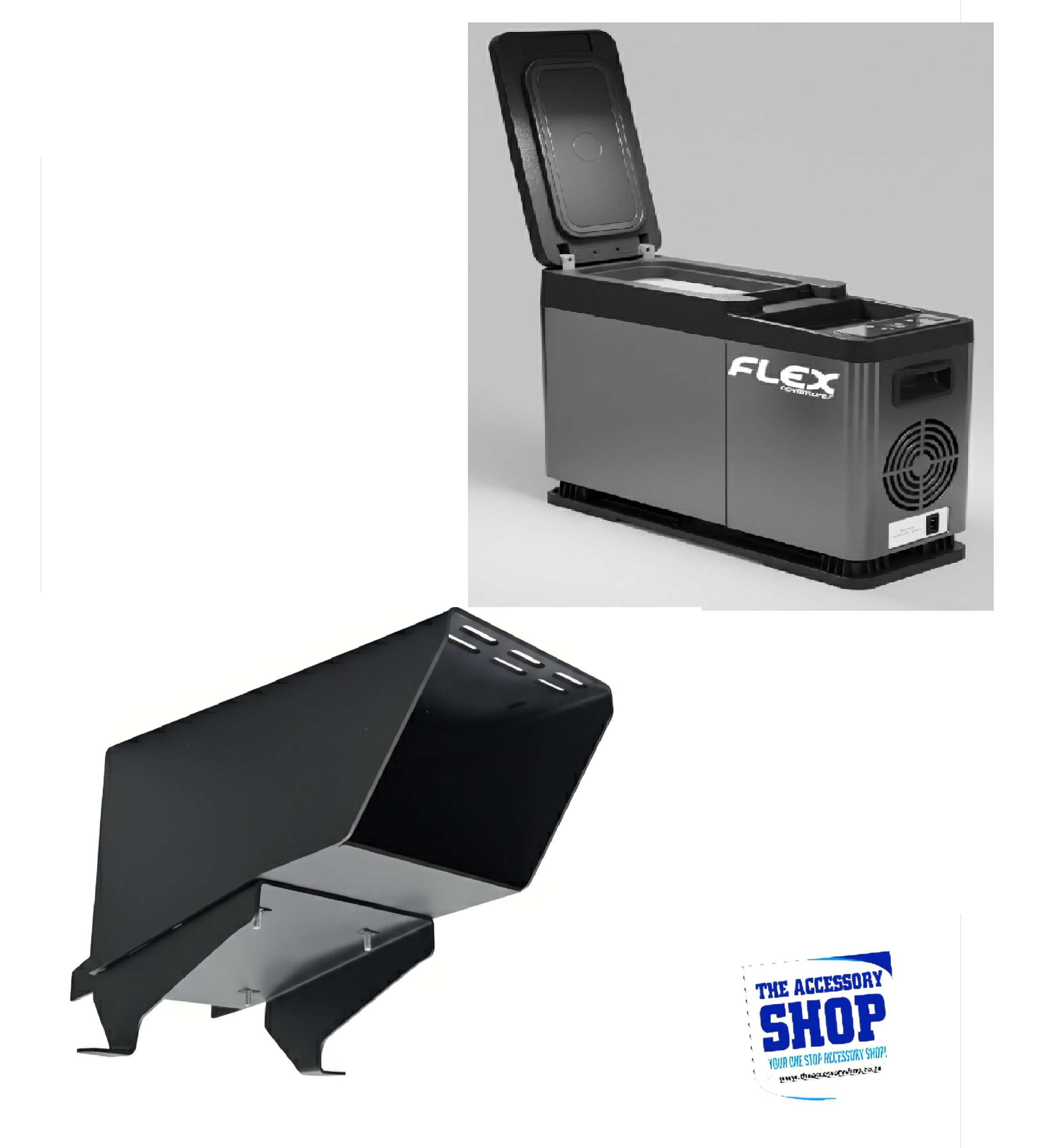 Flex Fridge Center console bracket With Flex 8l Fridge for Land Cruiser 2.8 Auto Double cab COMBO