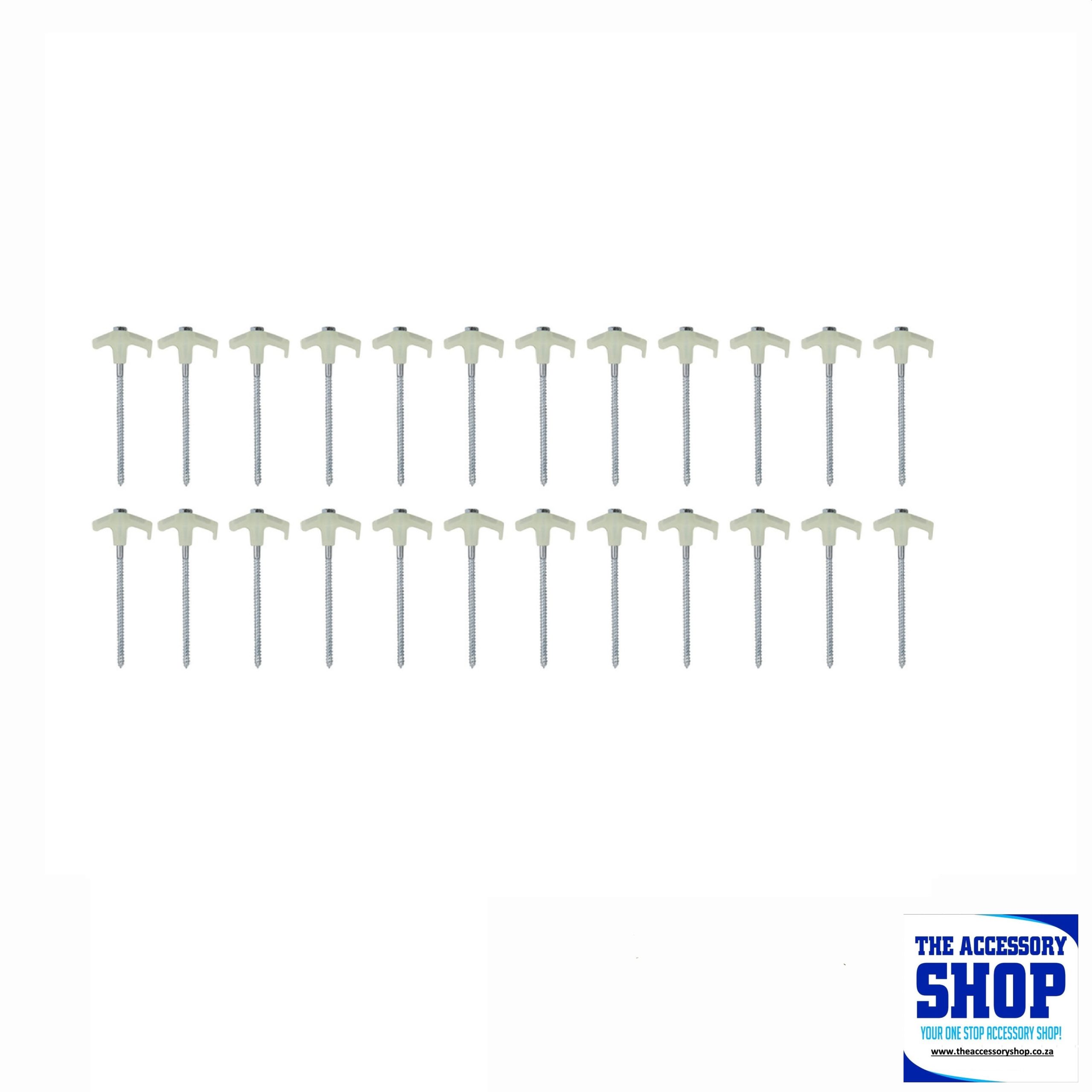 Tent Peg Screw-In Set - 25 Piece Glow In The Dark -OZtrail - Image 2