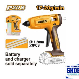 Glue Gun Cordless 20v Solo Ingco  CGGLI2003