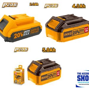 Battery Packs 2Ah, 4.0Ah, 5.0Ah, 6.0Ah, 8.0Ah Ingco
