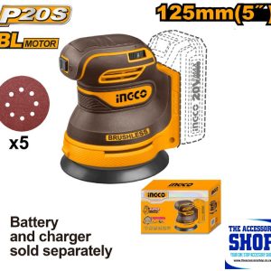 Sander Cordless 20V Tool Only Ingco CROSLI2002