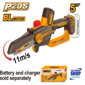Pruner Saw 5inch 13cm 20v Automatic lubrication Tool Only Ingco CGSLI2056