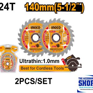 Saw Blade 140mm set of 2 Blades Ingco TSB1403