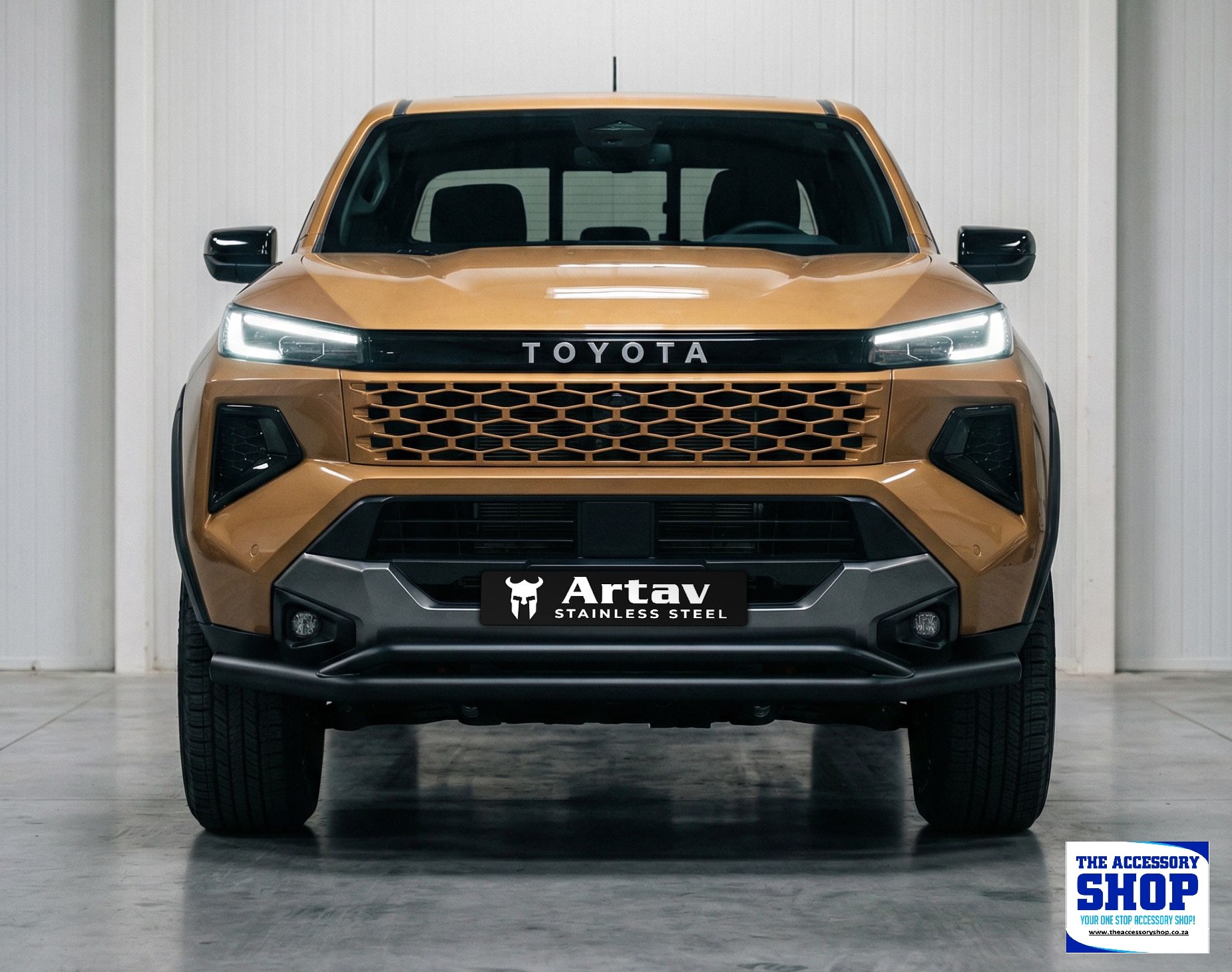 Styling Bar Front Black Toyota Hilux Travo 2026- (PDC Friendly)