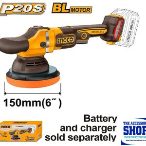 Polisher 150mm Cordless Brushless Ingco 20V  (Tool Only) APLI2015