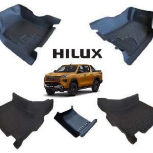 Toyota Hilux Travo Double Cab or Single Cab Automatic Heavy Duty Rubber Moulded Mats 2026-
